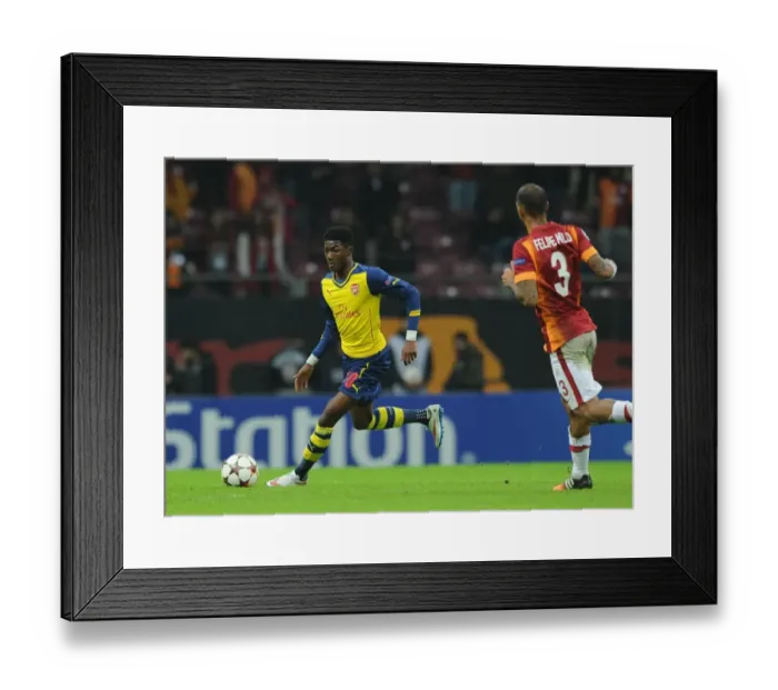 Framed Print : Ainsley Maitland-Niles: In Action for Arsenal in the UEFA Champions League against Galatasaray (2014) Framed Print : Ainsley Maitland-Niles: In Action for Arsenal in the UEFA Champions League against Galatasaray (2014)
