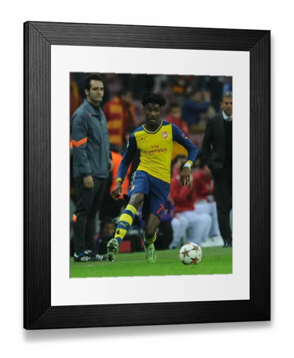 Framed Print : Stefan O'Connor in Action: Galatasaray vs. Arsenal, UEFA Champions League, Istanbul, 2014