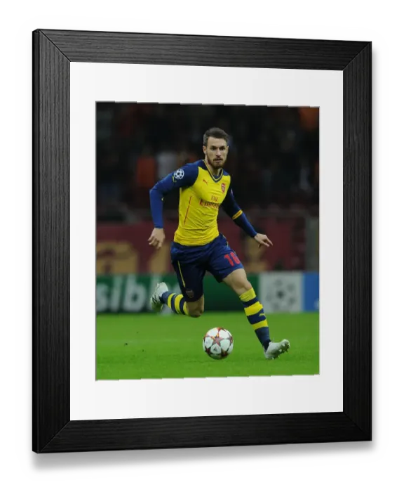 Framed Print : Arsenal's Aaron Ramsey in Action against Galatasaray, UEFA Champions League, Istanbul, 2014 Framed Print : Arsenal's Aaron Ramsey in Action against Galatasaray, UEFA Champions League, Istanbul, 2014