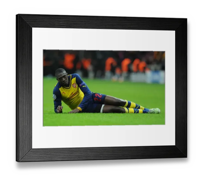 Framed Print : Yaya Sanogo in Action: Galatasaray vs. Arsenal, UEFA Champions League, Istanbul, 2014
