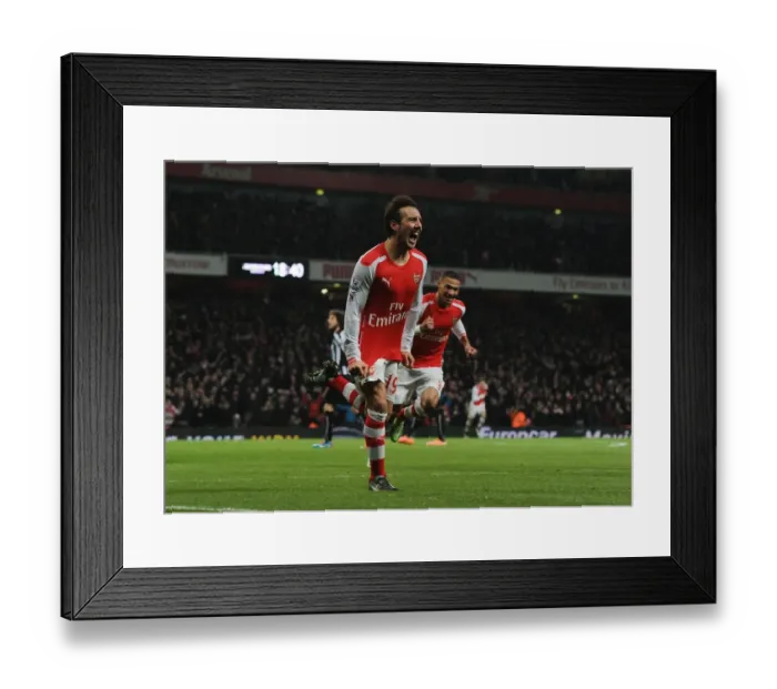Framed Print : Santi Cazorla's Brace: Arsenal's Victory Over Newcastle United (2014 / 15) Framed Print : Santi Cazorla's Brace: Arsenal's Victory Over Newcastle United (2014 / 15)