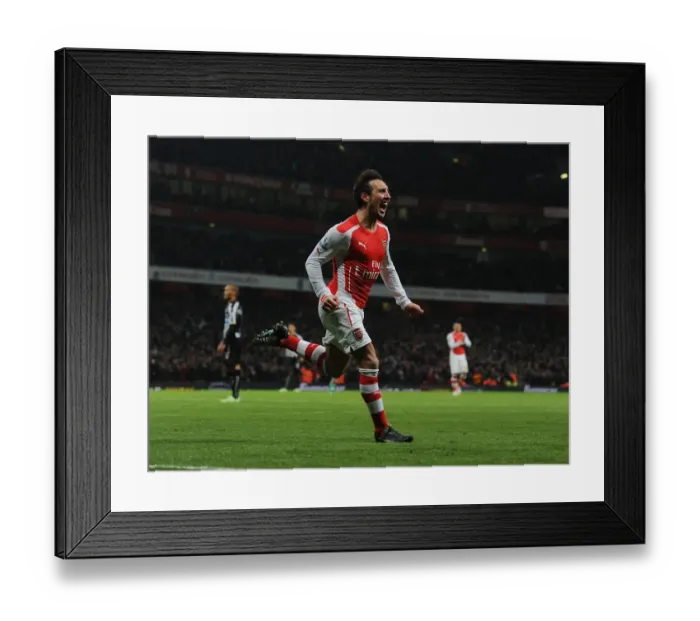 Framed Print : Santi Cazorla's Brace: Arsenal's Triumph over Newcastle United (2014 / 15)