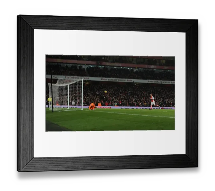 Framed Print : Arsenal's Santi Cazorla Scores Penalty against Newcastle United in 2014 / 15 Premier League Framed Print : Arsenal's Santi Cazorla Scores Penalty against Newcastle United in 2014 / 15 Premier League