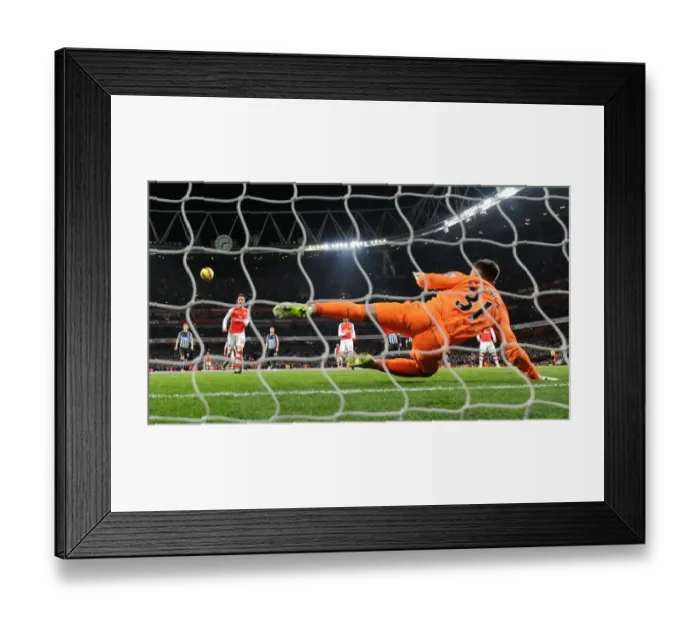 Framed Print : Santi Cazorla Scores His Second Goal: Arsenal's Dominance Over Newcastle United (December 2014)