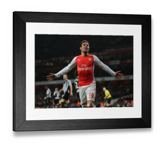 Framed Print : Santi Cazorla's Double: Arsenal's Victory Over Newcastle United (December 2014)