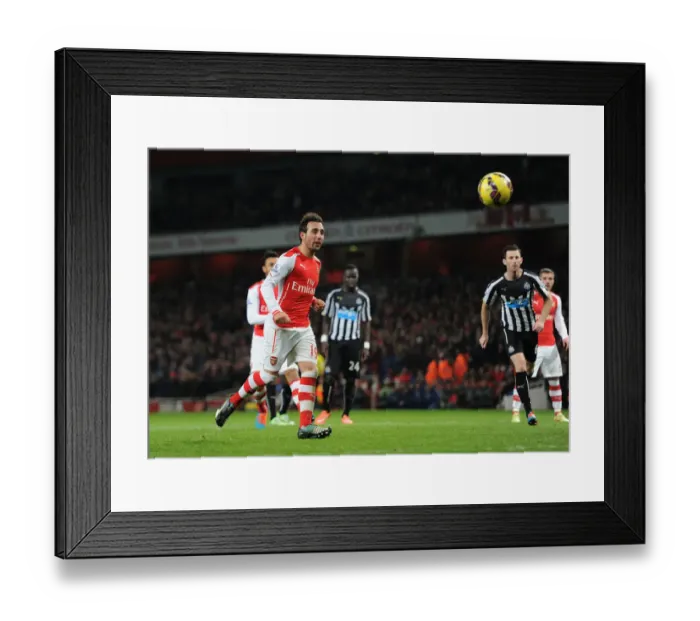 Framed Print : Santi Cazorla Scores Double from Penalty Spots: Arsenal vs Newcastle United, Premier League 2014 / 15 Framed Print : Santi Cazorla Scores Double from Penalty Spots: Arsenal vs Newcastle United, Premier League 2014 / 15