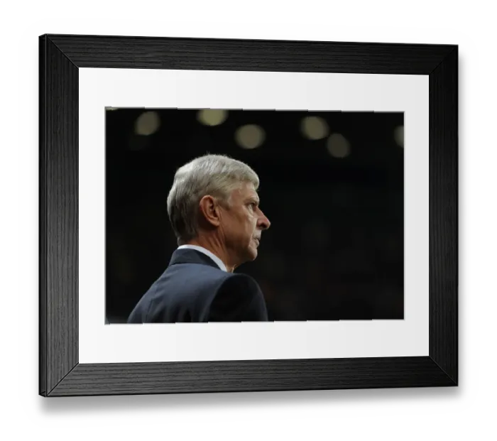 Framed Print : Arsene Wenger: Arsenal Manager at Emirates Stadium, 2014 / 15 Premier League: Arsenal vs Newcastle United