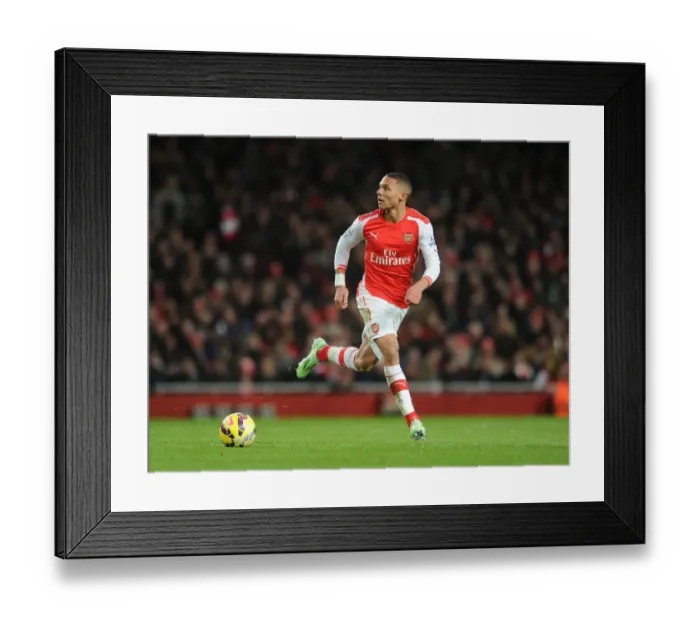 Framed Print : Arsenal's Kieran Gibbs in Action Against Newcastle United (Premier League 2014 / 15)