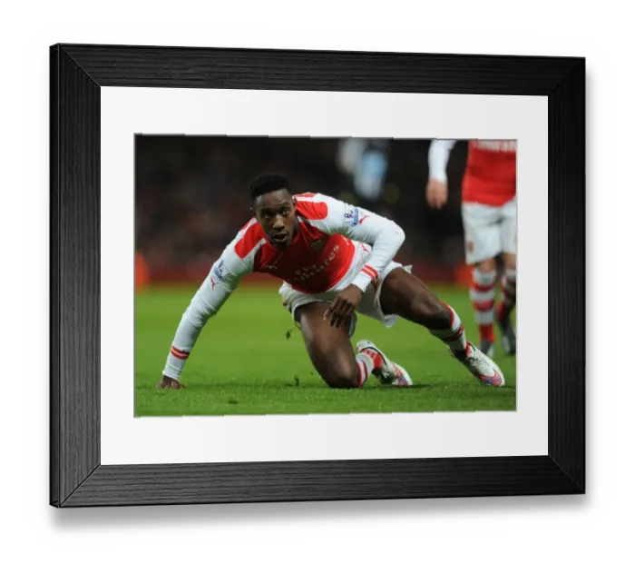 Framed Print : Arsenal vs Newcastle United: Danny Welbeck in Action at the Emirates Stadium (Premier League 2014 / 15)