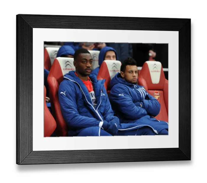 Framed Print : Arsenal Bench: Semi Ajayi and Francis Coquelin vs Newcastle United (Premier League, 2014 / 15) Framed Print : Arsenal Bench: Semi Ajayi and Francis Coquelin vs Newcastle United (Premier League, 2014 / 15)