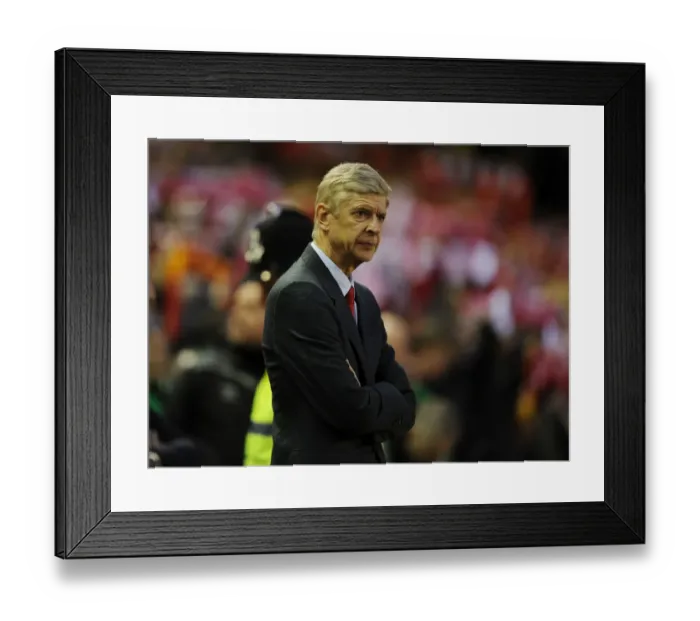 Framed Print : Arsene Wenger at Anfield: Premier League Showdown between Liverpool and Arsenal (2014) Framed Print : Arsene Wenger at Anfield: Premier League Showdown between Liverpool and Arsenal (2014)