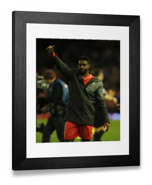 Framed Print : Kolo Toure Bids Farewell: Liverpool vs. Arsenal, Premier League 2014 / 15