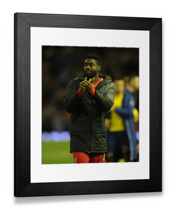 Framed Print : Kolo Toure's Farewell: Liverpool vs. Arsenal, Premier League 2014 / 15