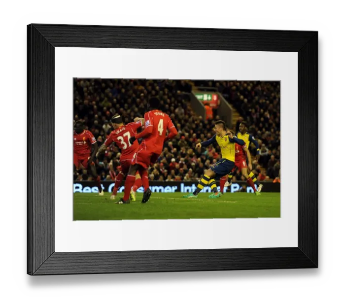 Framed Print : Giroud Strikes: Arsenal's Victory Over Liverpool in the Premier League (December 2014)