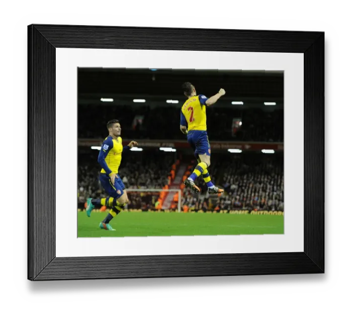 Framed Print : Debuchy's Goal: Liverpool vs. Arsenal, Premier League 2014 / 15