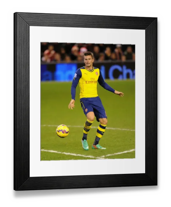 Framed Print : Olivier Giroud Faces Liverpool: Arsenal vs. Liverpool, Premier League 2014 / 15 Framed Print : Olivier Giroud Faces Liverpool: Arsenal vs. Liverpool, Premier League 2014 / 15