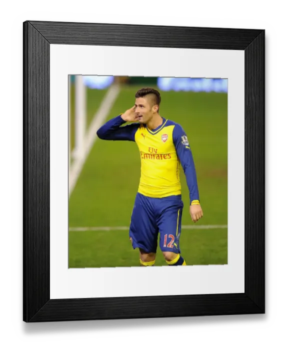 Framed Print : Olivier Giroud's Brace: Arsenal's Thrilling Victory Over Liverpool in the Premier League 2014 / 15 Framed Print : Olivier Giroud's Brace: Arsenal's Thrilling Victory Over Liverpool in the Premier League 2014 / 15