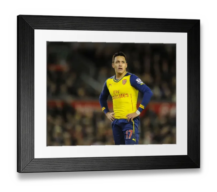 Framed Print : Alexis Sanchez: Arsenal Star in Intense Liverpool Clash (2014 / 15 Premier League) Framed Print : Alexis Sanchez: Arsenal Star in Intense Liverpool Clash (2014 / 15 Premier League)