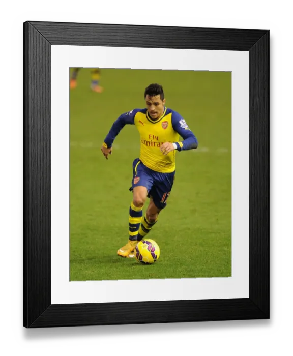 Framed Print : Alexis Sanchez in Action: Liverpool vs. Arsenal, Premier League 2014 / 15 Framed Print : Alexis Sanchez in Action: Liverpool vs. Arsenal, Premier League 2014 / 15