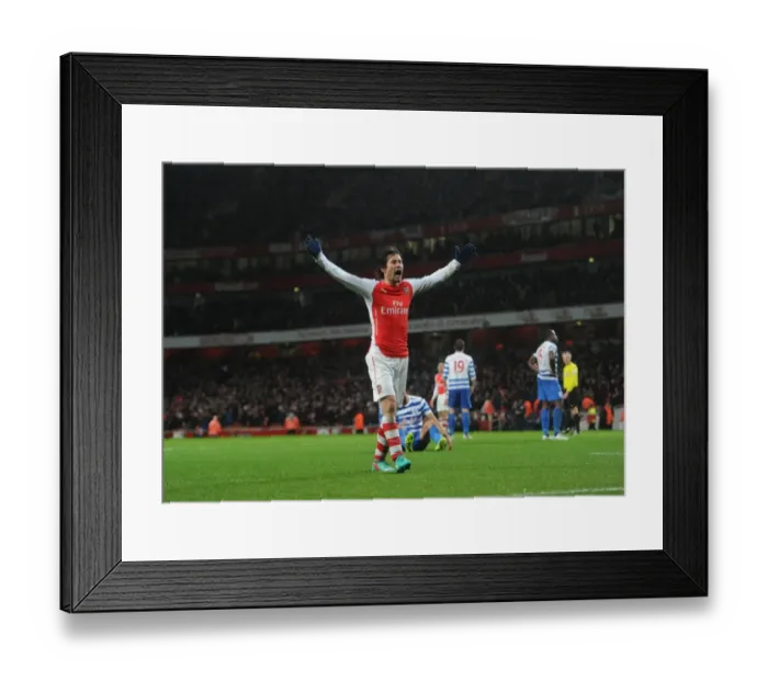 Framed Print : Tomas Rosicky Scores Arsenal's Second Goal Against Queens Park Rangers (2014-15) Framed Print : Tomas Rosicky Scores Arsenal's Second Goal Against Queens Park Rangers (2014-15)