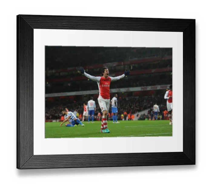 Framed Print : Tomas Rosicky Scores Arsenal's Second Goal (2014-15) - Arsenal Football Club