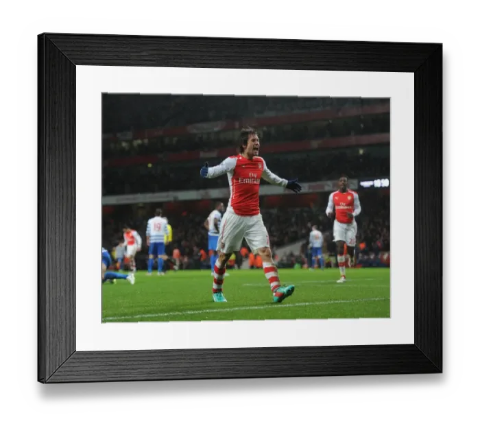 Framed Print : Tomas Rosicky Scores Arsenal's Second Goal (2014-15)
