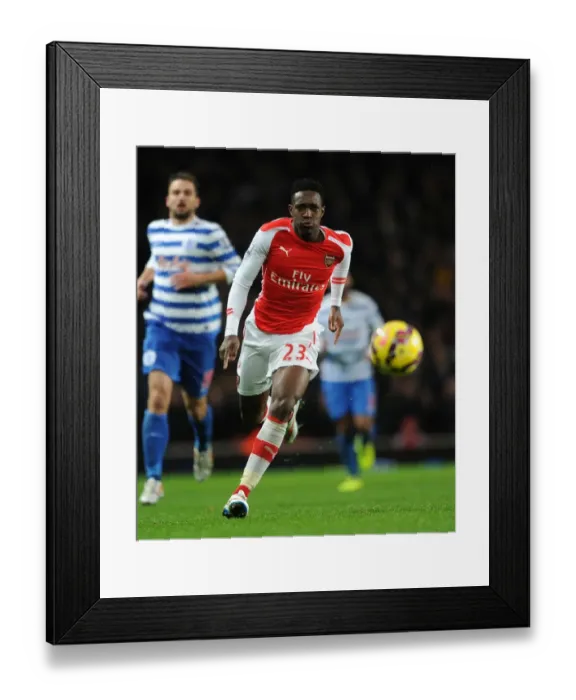 Framed Print : Danny Welbeck in Action: Arsenal vs. Queens Park Rangers, Premier League 2014-15