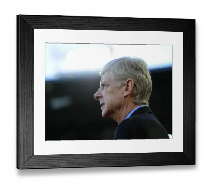 Framed Print : Arsene Wenger Before West Ham United vs Arsenal, Premier League 2014-15