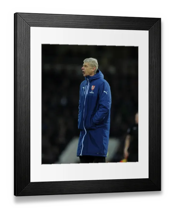 Framed Print : Arsene Wenger Leads Arsenal Against West Ham United in Premier League (2014-15)