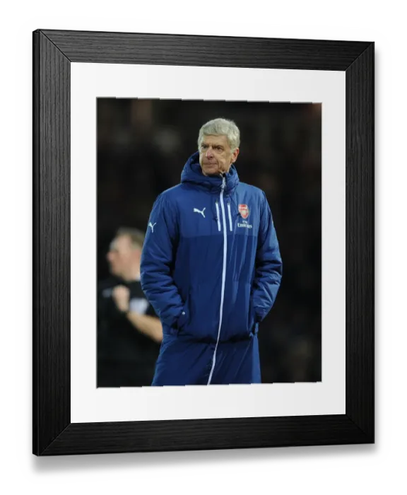 Framed Print : Arsene Wenger Leads Arsenal Against West Ham United in Premier League Clash (2014-15) Framed Print : Arsene Wenger Leads Arsenal Against West Ham United in Premier League Clash (2014-15)