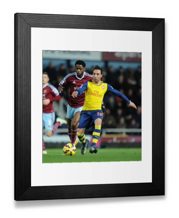 Framed Print : Clash of Midfield Maestros: Santi Cazorla vs. Alex Song (West Ham United vs. Arsenal, 2014-15) Framed Print : Clash of Midfield Maestros: Santi Cazorla vs. Alex Song (West Ham United vs. Arsenal, 2014-15)