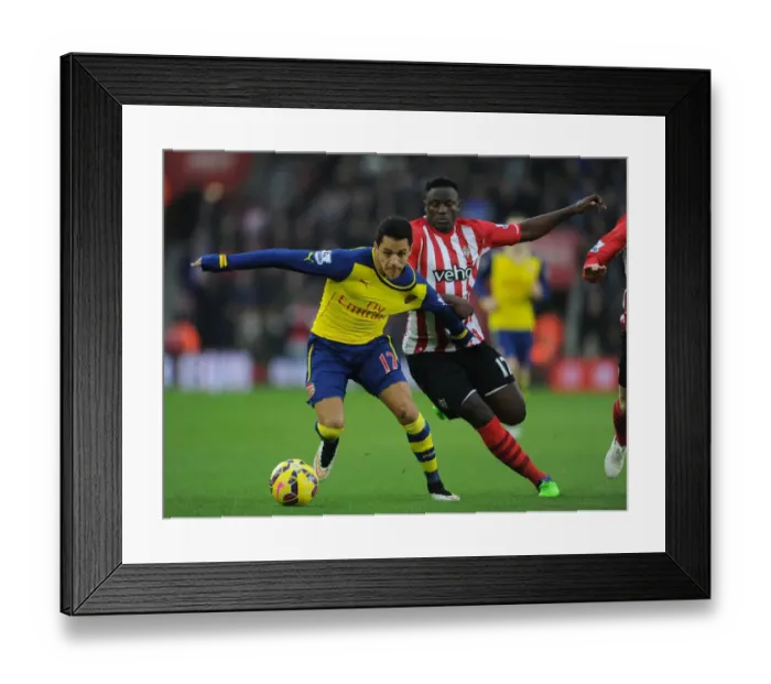 Framed Print : Sanchez vs. Wanyama: A Premier League Showdown at St. Mary's (2014-15)