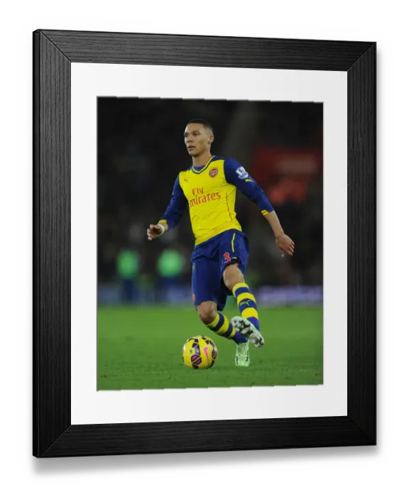 Framed Print : Arsenal's Kieran Gibbs in Action against Southampton (Premier League 2014-15) Framed Print : Arsenal's Kieran Gibbs in Action against Southampton (Premier League 2014-15)