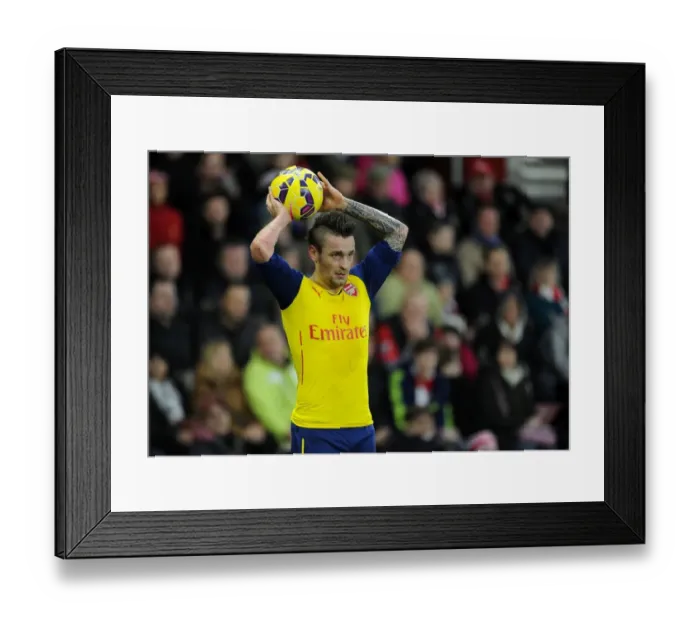 Framed Print : Arsenal's Mathieu Debuchy in Action against Southampton (Premier League 2014-15) Framed Print : Arsenal's Mathieu Debuchy in Action against Southampton (Premier League 2014-15)