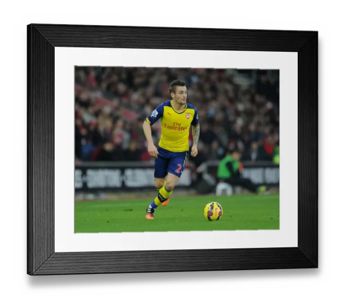 Framed Print : Arsenal's Debuchy in Action: Premier League Clash Against Southampton (2014-15)