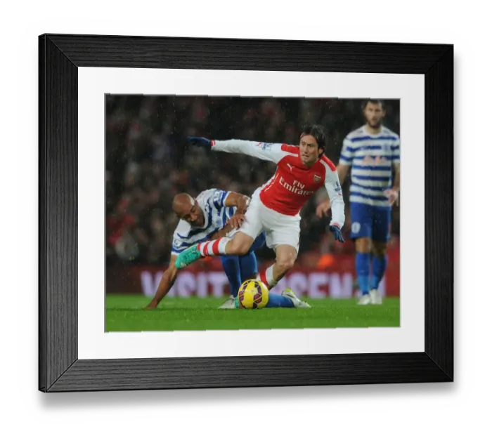 Framed Print : Clash at Emirates: Rosicky vs. Henry - Arsenal vs. Queens Park Rangers, Premier League 2014-15 Framed Print : Clash at Emirates: Rosicky vs. Henry - Arsenal vs. Queens Park Rangers, Premier League 2014-15