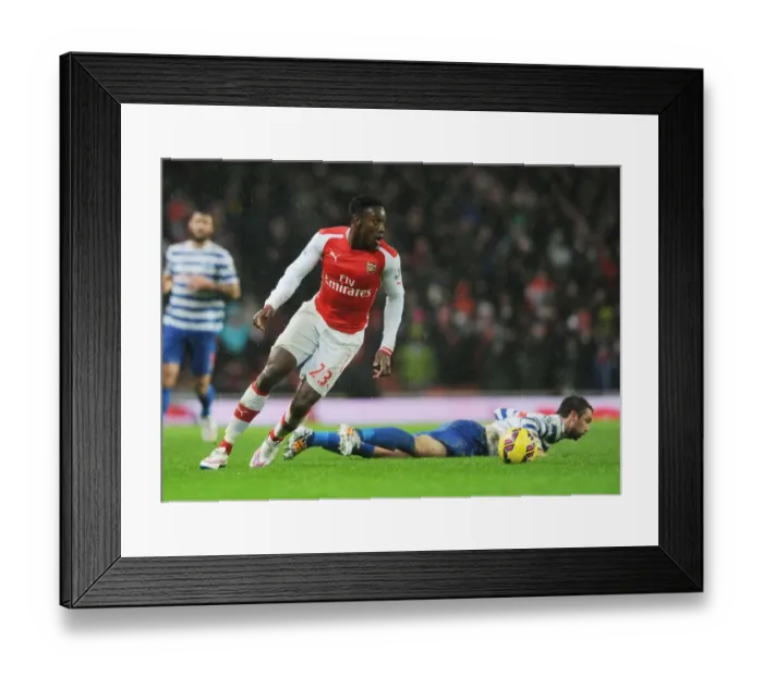Framed Print : Danny Welbeck in Action: Arsenal vs. Queens Park Rangers, Premier League 2014-15