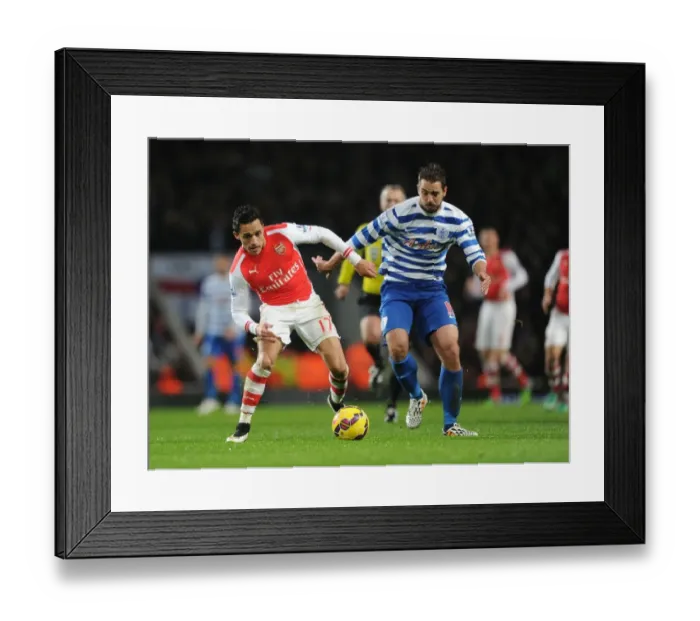 Framed Print : Alexis Sanchez Outsmarts Nico Kranjcar: Arsenal's Premier League Victory over QPR, December 2014 Framed Print : Alexis Sanchez Outsmarts Nico Kranjcar: Arsenal's Premier League Victory over QPR, December 2014