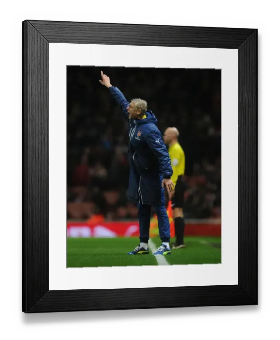 Framed Print : Arsene Wenger Leads Arsenal Against Queens Park Rangers in Premier League Clash (December 2014) Framed Print : Arsene Wenger Leads Arsenal Against Queens Park Rangers in Premier League Clash (December 2014)