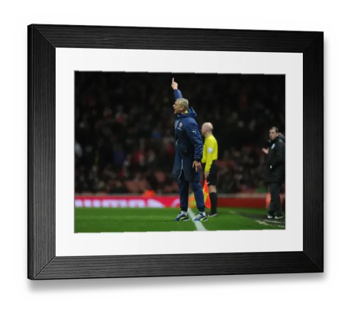 Framed Print : Arsene Wenger Leads Arsenal Against Queens Park Rangers in Premier League Clash (December 2014) Framed Print : Arsene Wenger Leads Arsenal Against Queens Park Rangers in Premier League Clash (December 2014)