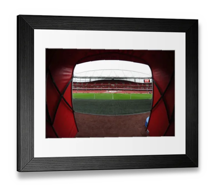 Framed Print : Arsenal's Emirates Stadium: A Peek from the Players Tunnel (Arsenal v Queens Park Rangers, 2014-15) Framed Print : Arsenal's Emirates Stadium: A Peek from the Players Tunnel (Arsenal v Queens Park Rangers, 2014-15)