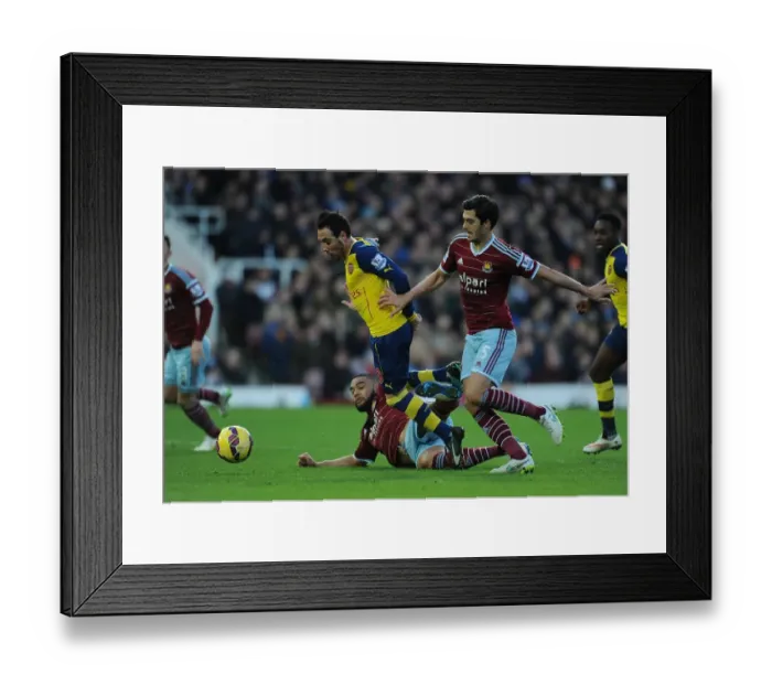 Framed Print : Cazorla's Controversial Penalty: Arsenal's Victory over West Ham, December 2014 Framed Print : Cazorla's Controversial Penalty: Arsenal's Victory over West Ham, December 2014