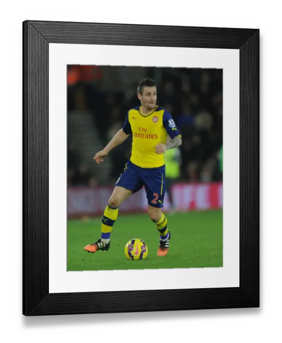 Framed Print : Arsenal's Debuchy in Action: Southampton vs Arsenal (2014-15)