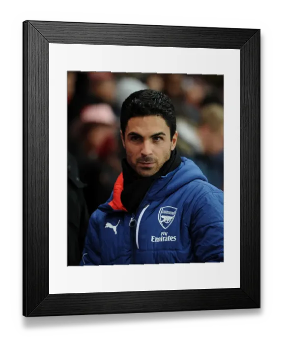 Framed Print : Mikel Arteta: Focused and Ready - Arsenal v Hull City, FA Cup 2014-15