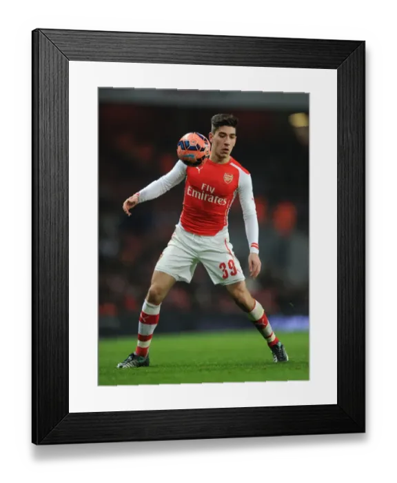 Framed Print : Hector Bellerin in Action: Arsenal vs Hull City - FA Cup 2014-15