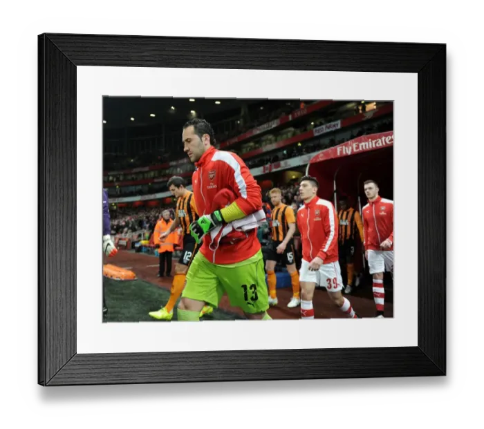 Framed Print : Arsenal's David Ospina Prepares for FA Cup Clash Against Hull City