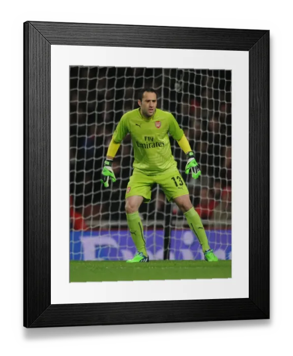 Framed Print : Focused David Ospina: Arsenal's Wall in FA Cup Clash Against Hull City (2014-15)