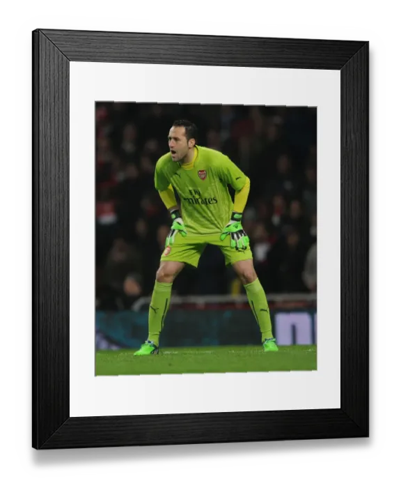 Framed Print : Arsenal's David Ospina in FA Cup Action: Arsenal vs. Hull City (2014-15)
