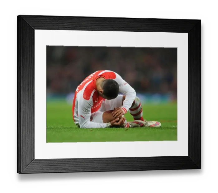 Framed Print : Alex Oxlade-Chamberlain in Action for Arsenal vs Hull City - FA Cup 2014-15