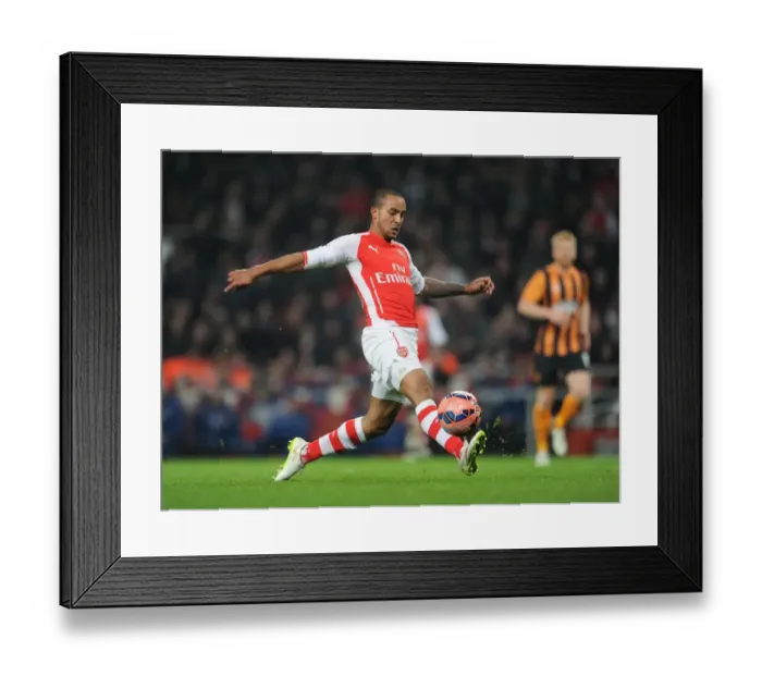 Framed Print : Theo Walcott in Action: Arsenal vs Hull City, FA Cup 2014-15